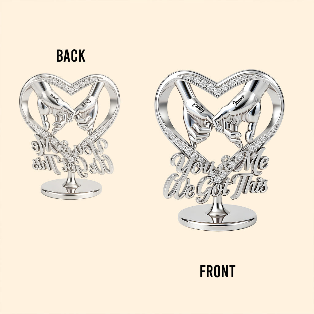 Silver Anniversary, Gold Anniversary, We Got This - Personalized Couple Custom Shaped Acrylic Plaque