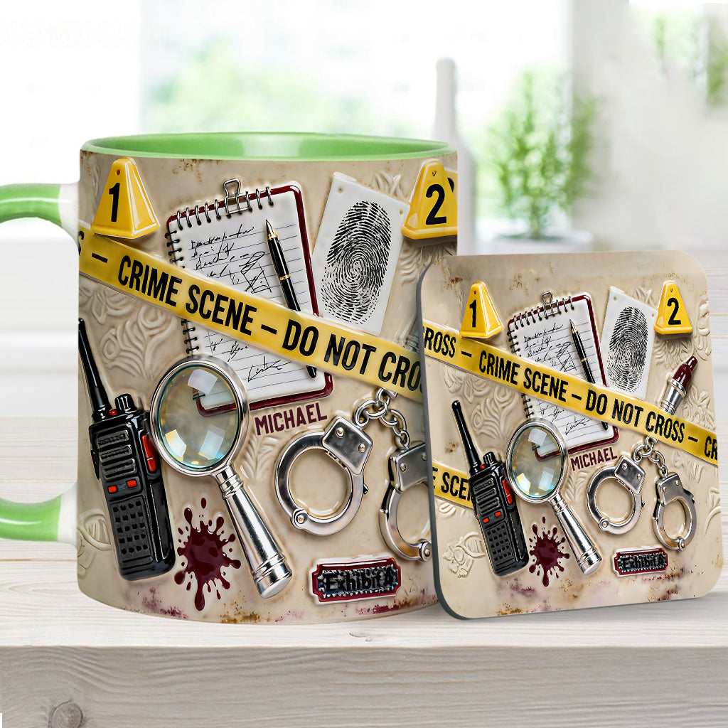 Mug « Véritables affaires criminelles » - Mug et sous-verre personnalisés sur le thème des affaires criminelles