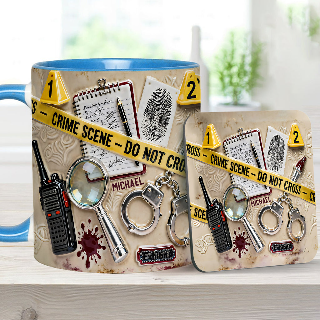 Mug « Véritables affaires criminelles » - Mug et sous-verre personnalisés sur le thème des affaires criminelles