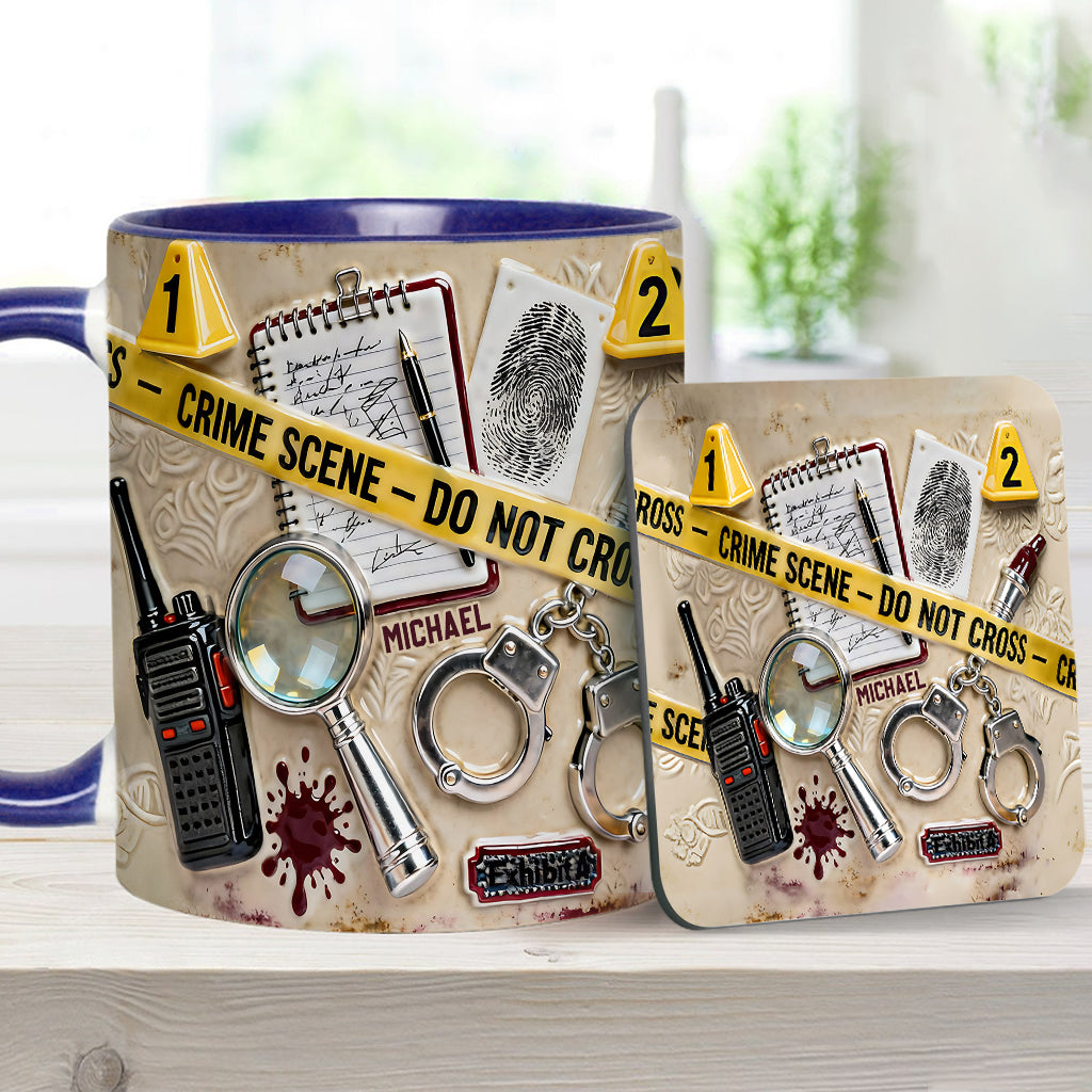 Mug « Véritables affaires criminelles » - Mug et sous-verre personnalisés sur le thème des affaires criminelles