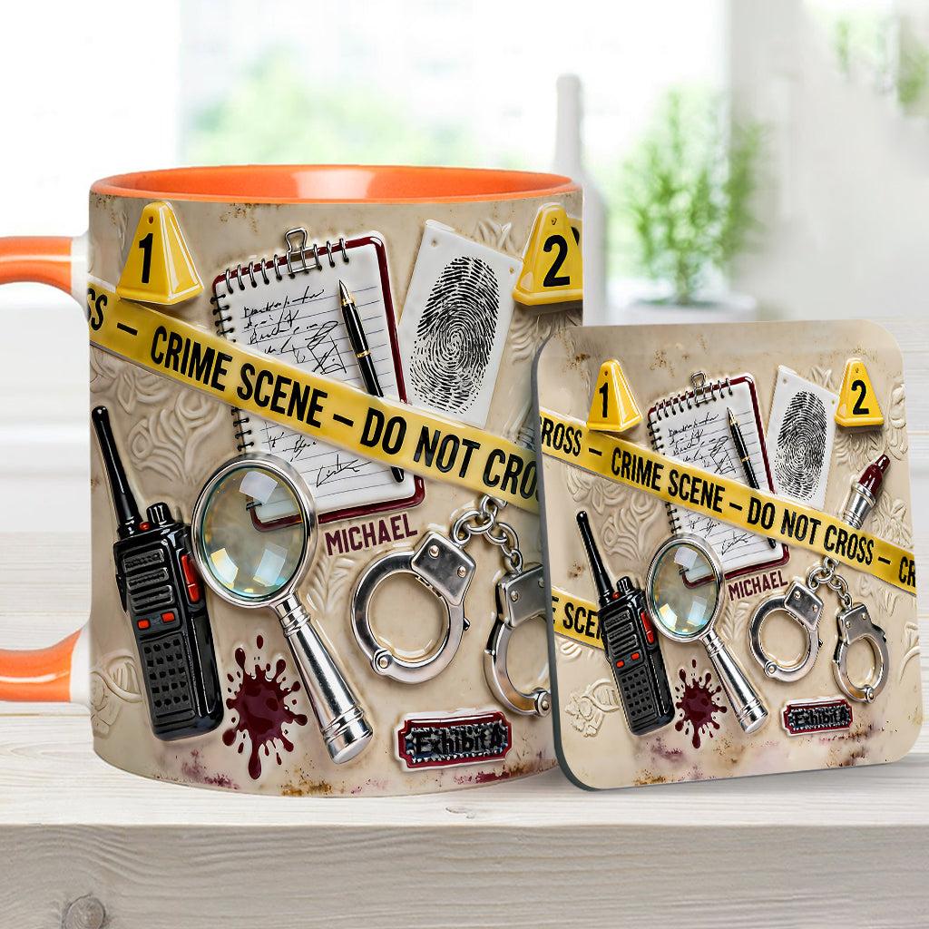 Mug « Véritables affaires criminelles » - Mug et sous-verre personnalisés sur le thème des affaires criminelles