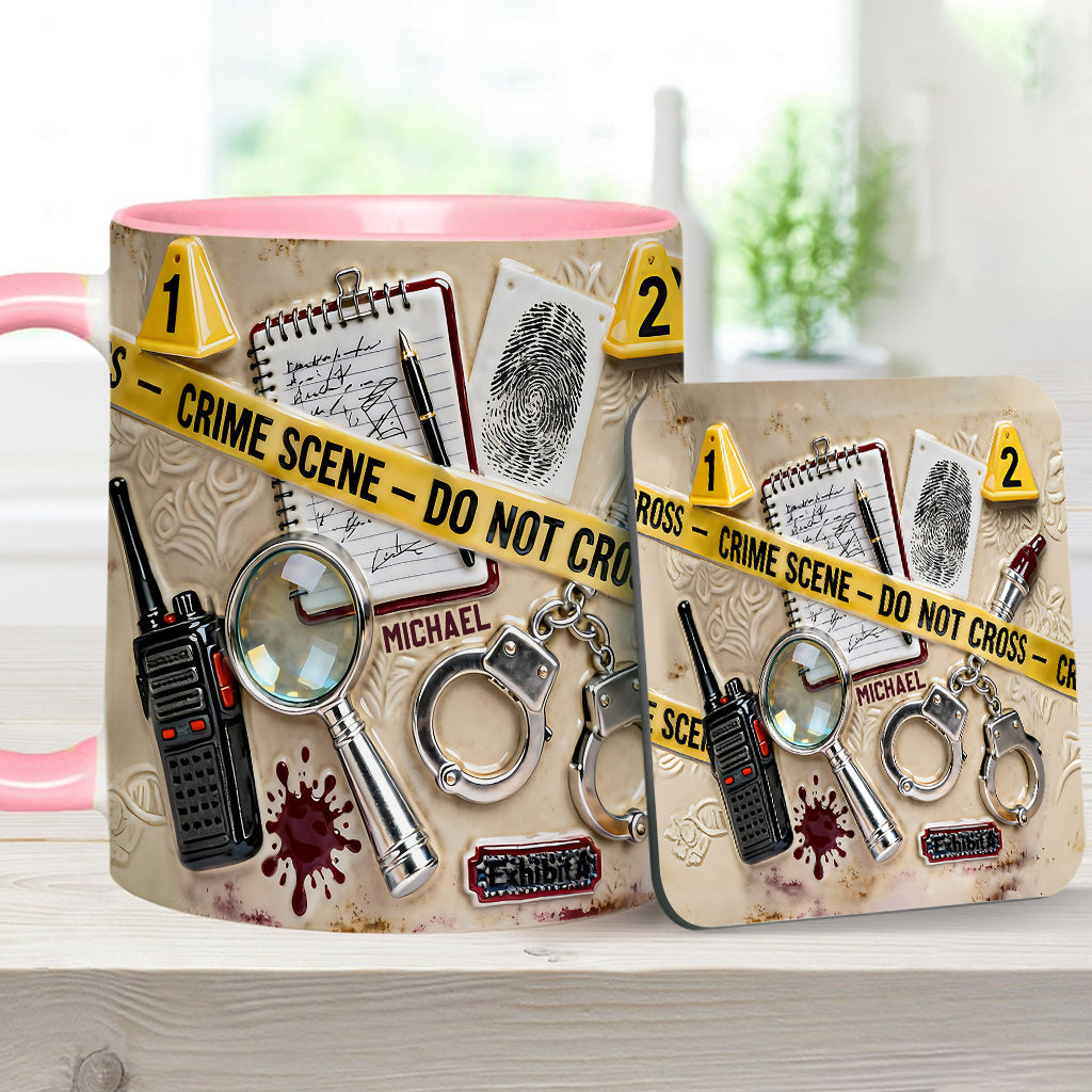 Mug « Véritables affaires criminelles » - Mug et sous-verre personnalisés sur le thème des affaires criminelles