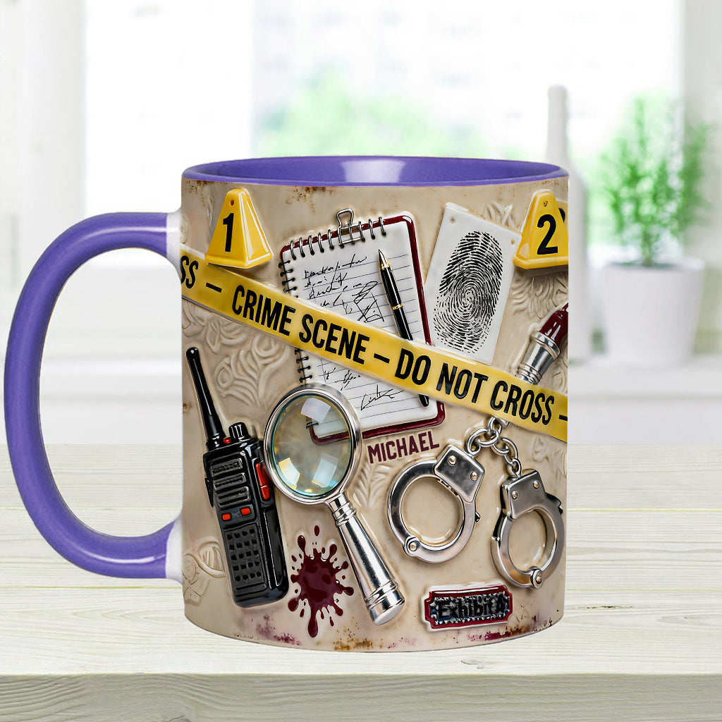 Mug « Véritables affaires criminelles » - Mug et sous-verre personnalisés sur le thème des affaires criminelles