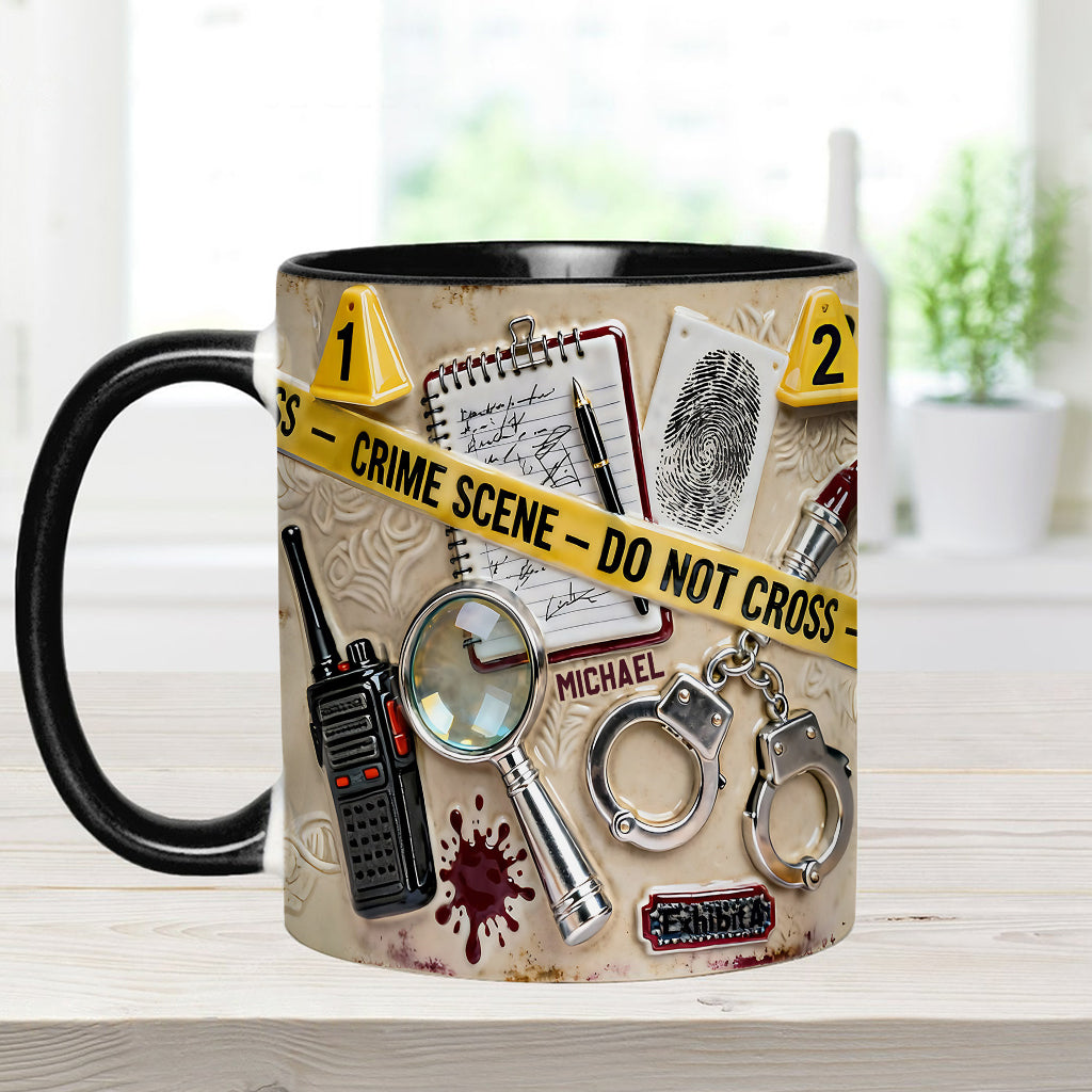 Mug « Véritables affaires criminelles » - Mug et sous-verre personnalisés sur le thème des affaires criminelles