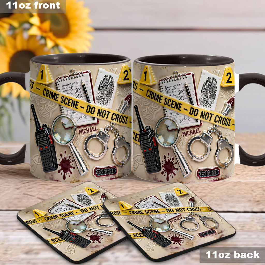 Mug « Véritables affaires criminelles » - Mug et sous-verre personnalisés sur le thème des affaires criminelles