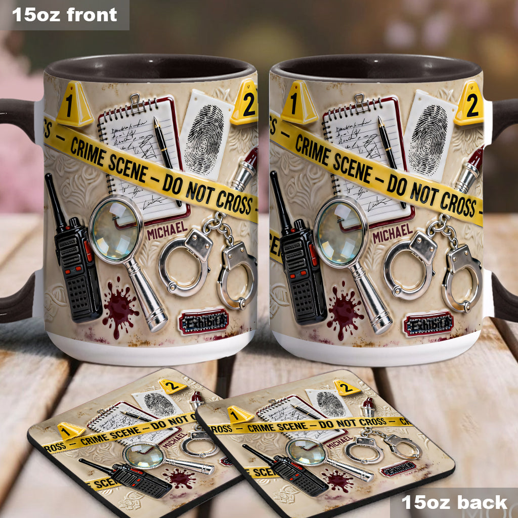 Mug « Véritables affaires criminelles » - Mug et sous-verre personnalisés sur le thème des affaires criminelles