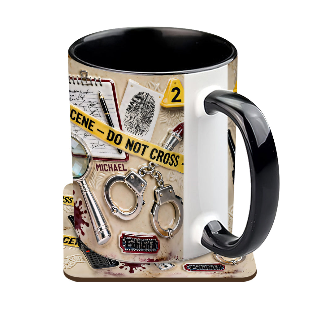 Mug « Véritables affaires criminelles » - Mug et sous-verre personnalisés sur le thème des affaires criminelles