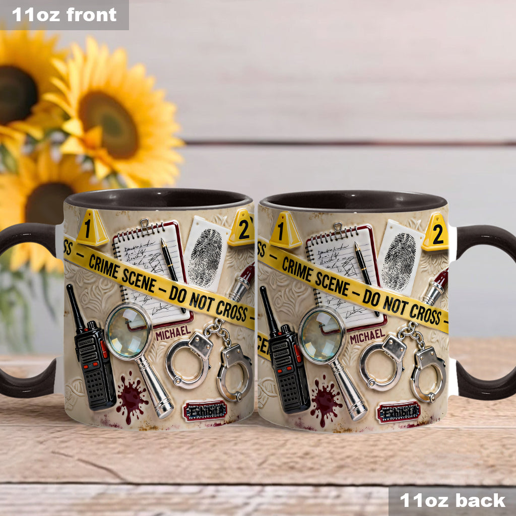Mug « Véritables affaires criminelles » - Mug et sous-verre personnalisés sur le thème des affaires criminelles