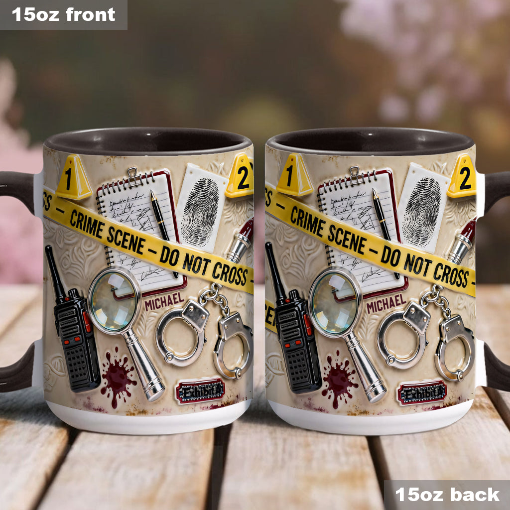 Mug « Véritables affaires criminelles » - Mug et sous-verre personnalisés sur le thème des affaires criminelles