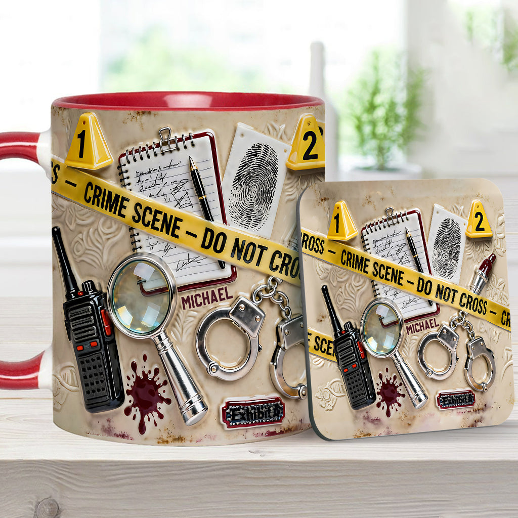Mug « Véritables affaires criminelles » - Mug et sous-verre personnalisés sur le thème des affaires criminelles