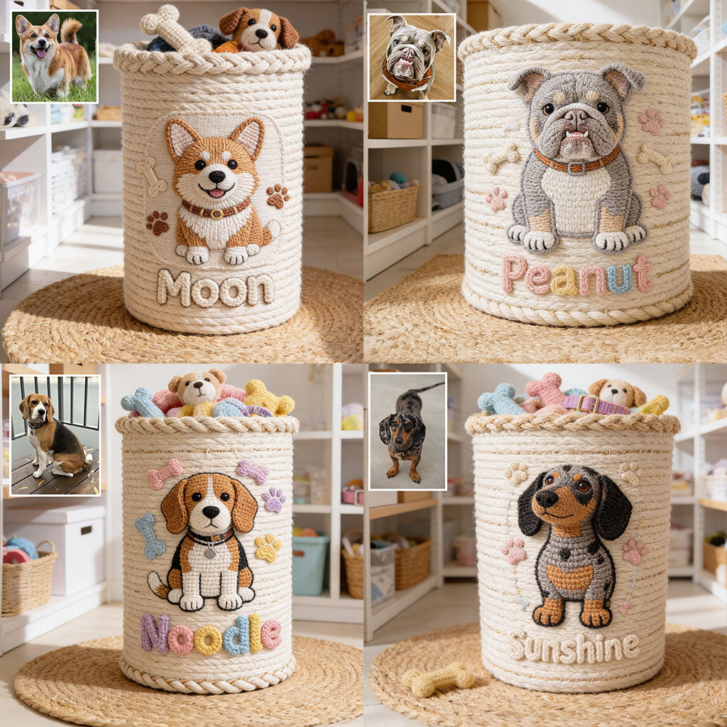 Meilleur Chien - Panier de Rangement Personnalisé