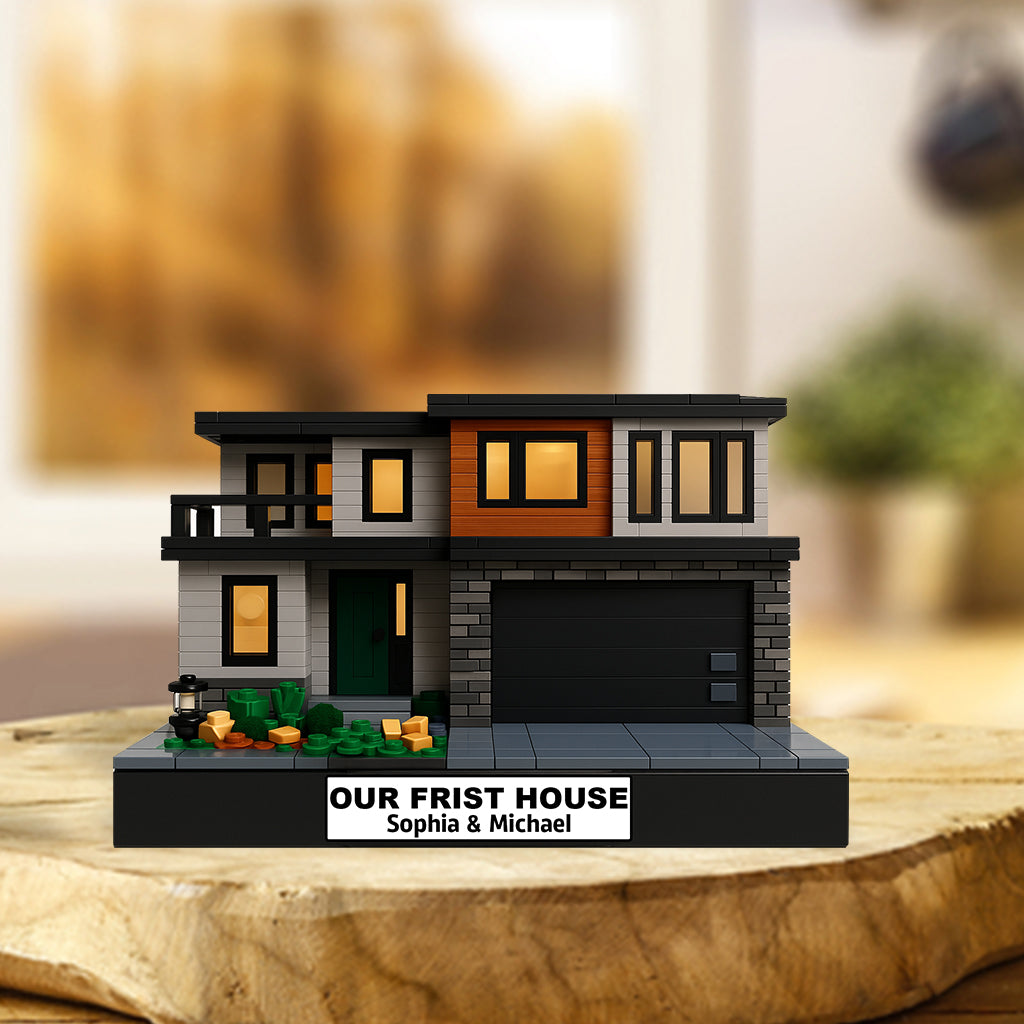 Custom House Building From Photo - Personalized Couple Custom Shaped Acrylic Plaque