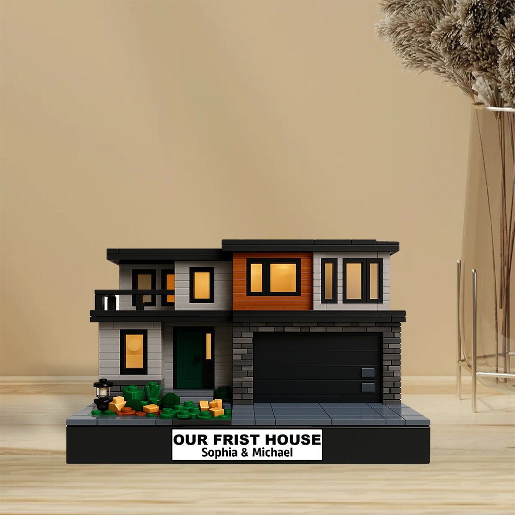 Custom House Building From Photo - Personalized Couple Custom Shaped Acrylic Plaque