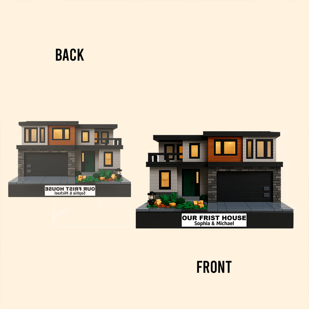 Custom House Building From Photo - Personalized Couple Custom Shaped Acrylic Plaque