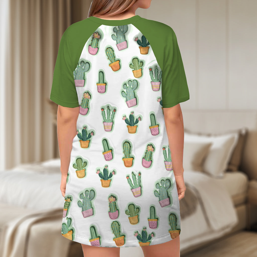 Mama's Little Pricks - Personalized Mother Sleep T-shirt Dress