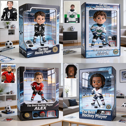 Geschenk für Hockeyfans – Personalisierte Acrylplakette in Hockeyform