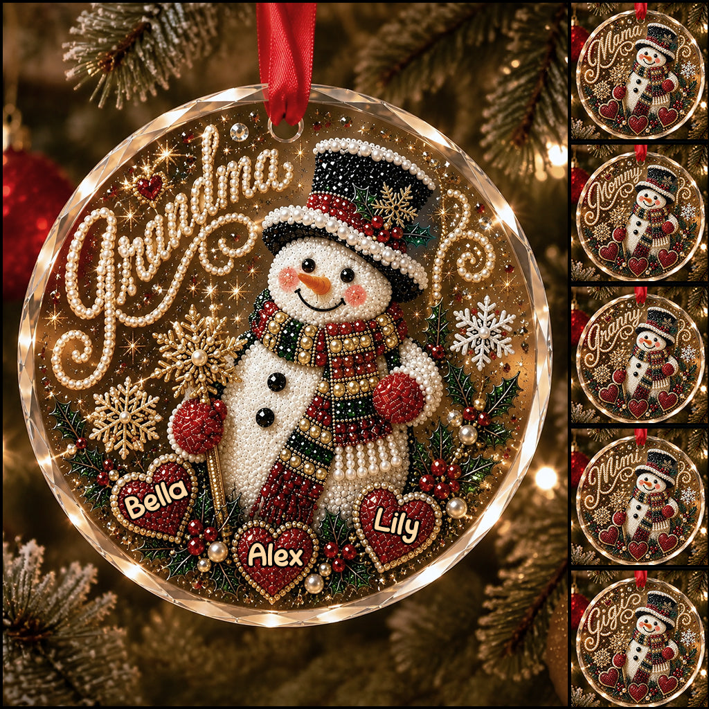 Omas Liebe - Personalisierbares Diamantmalerei Ornament Set