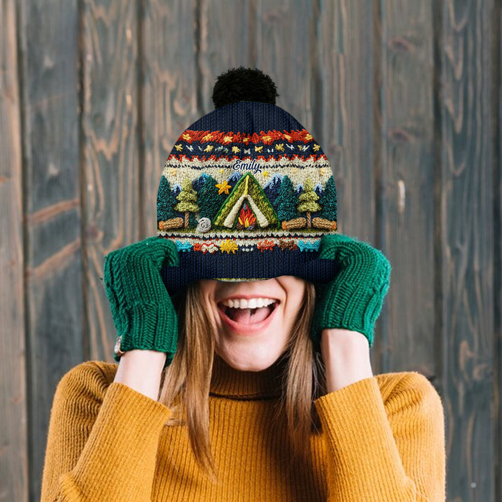 J'adore le camping - Bonnet de camping personnalisé