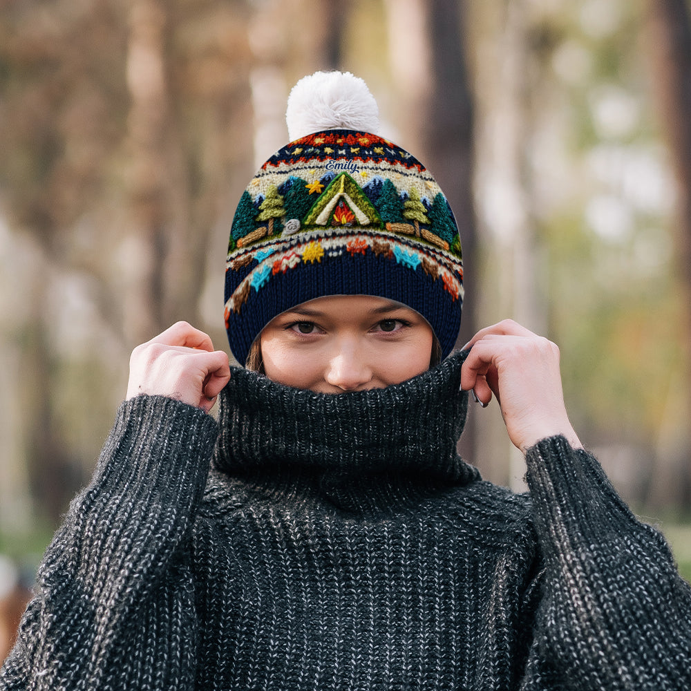 J'adore le camping - Bonnet de camping personnalisé