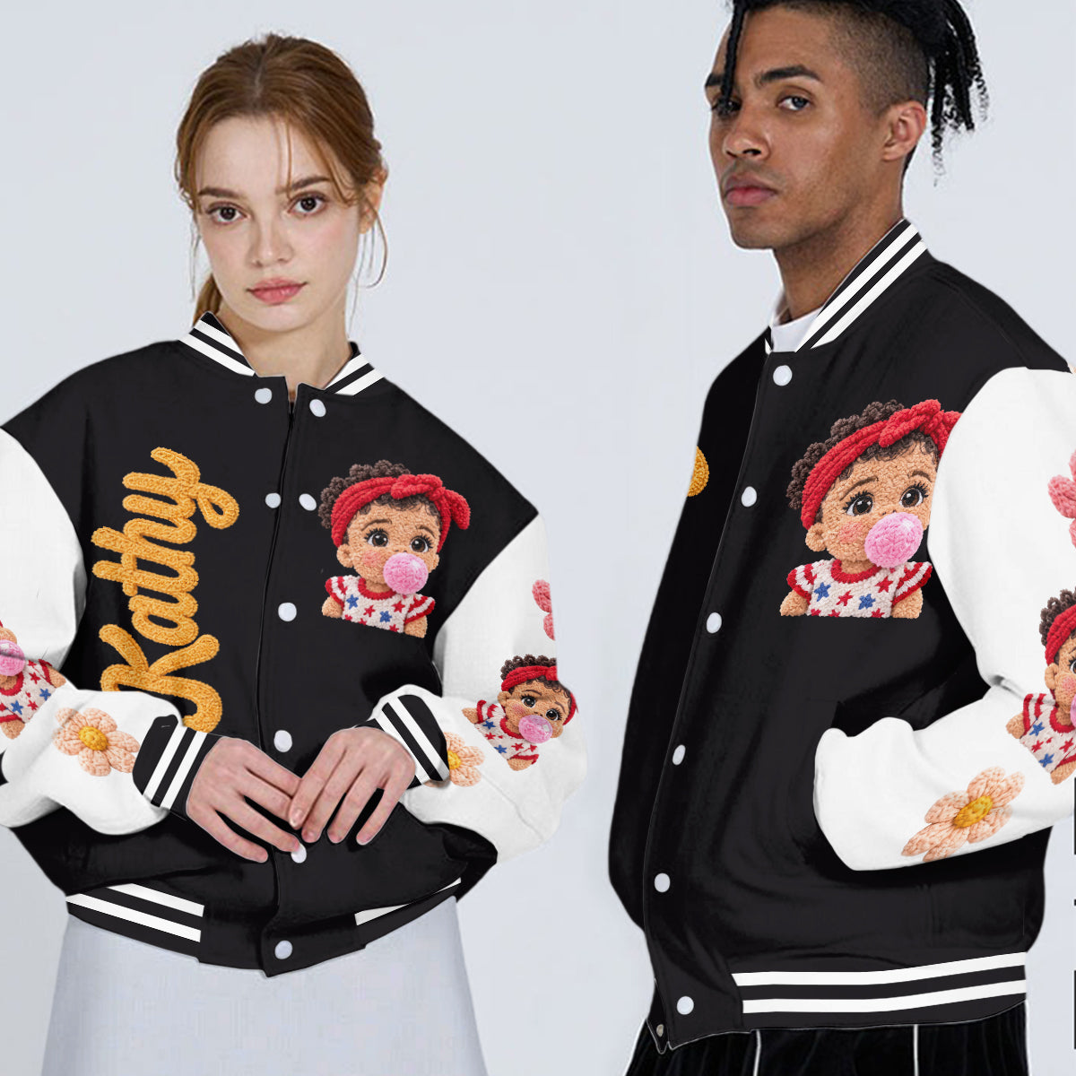 Custom Any Photo - Personalized Kid Varsity Jacket