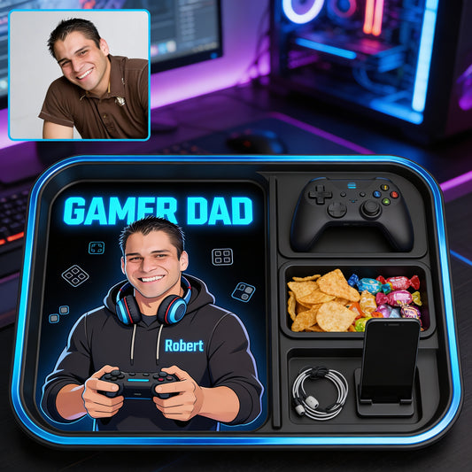 Gamer Dad - Personalisierbares Vater Ablagefach