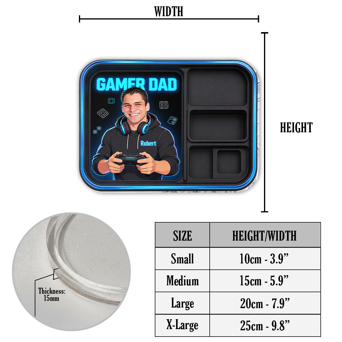 Gamer Dad - Personalisierbares Vater Ablagefach