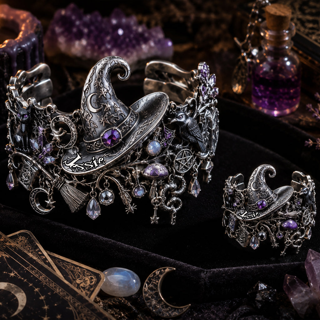 Enchanted Witch - Personalized Witch Bracelet & Ring Set