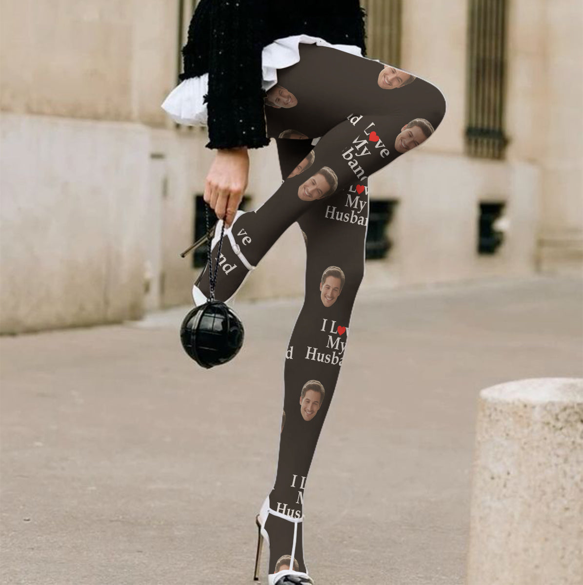 Je t'aime - Collants personnalisés pour couples de femmes