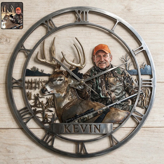 Personnalisé à partir de n'importe quelle photo - Horloge murale en acrylique personnalisée