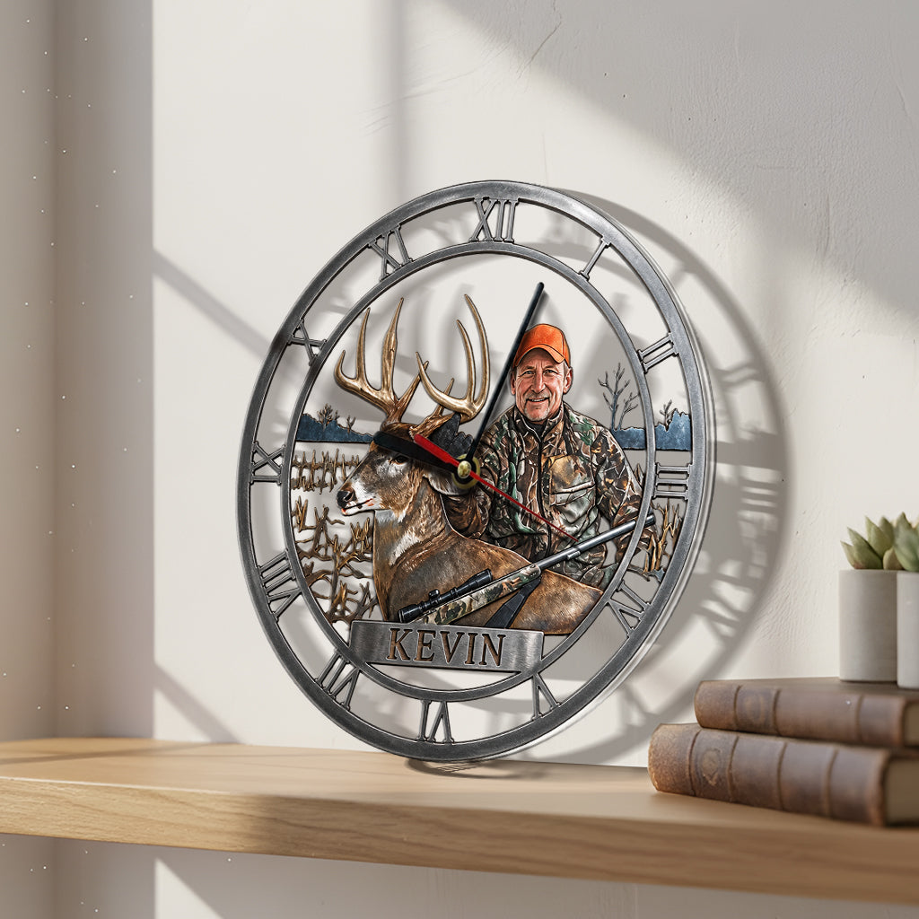 Benutzerdefiniert aus jedem Foto - Personalisierte Jagd-Acryl-Wanduhr