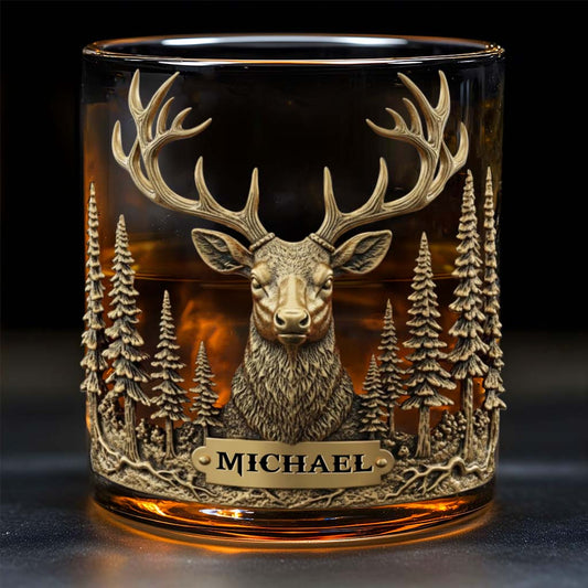 Love Hunting - Personalized Hunting Whiskey Glass