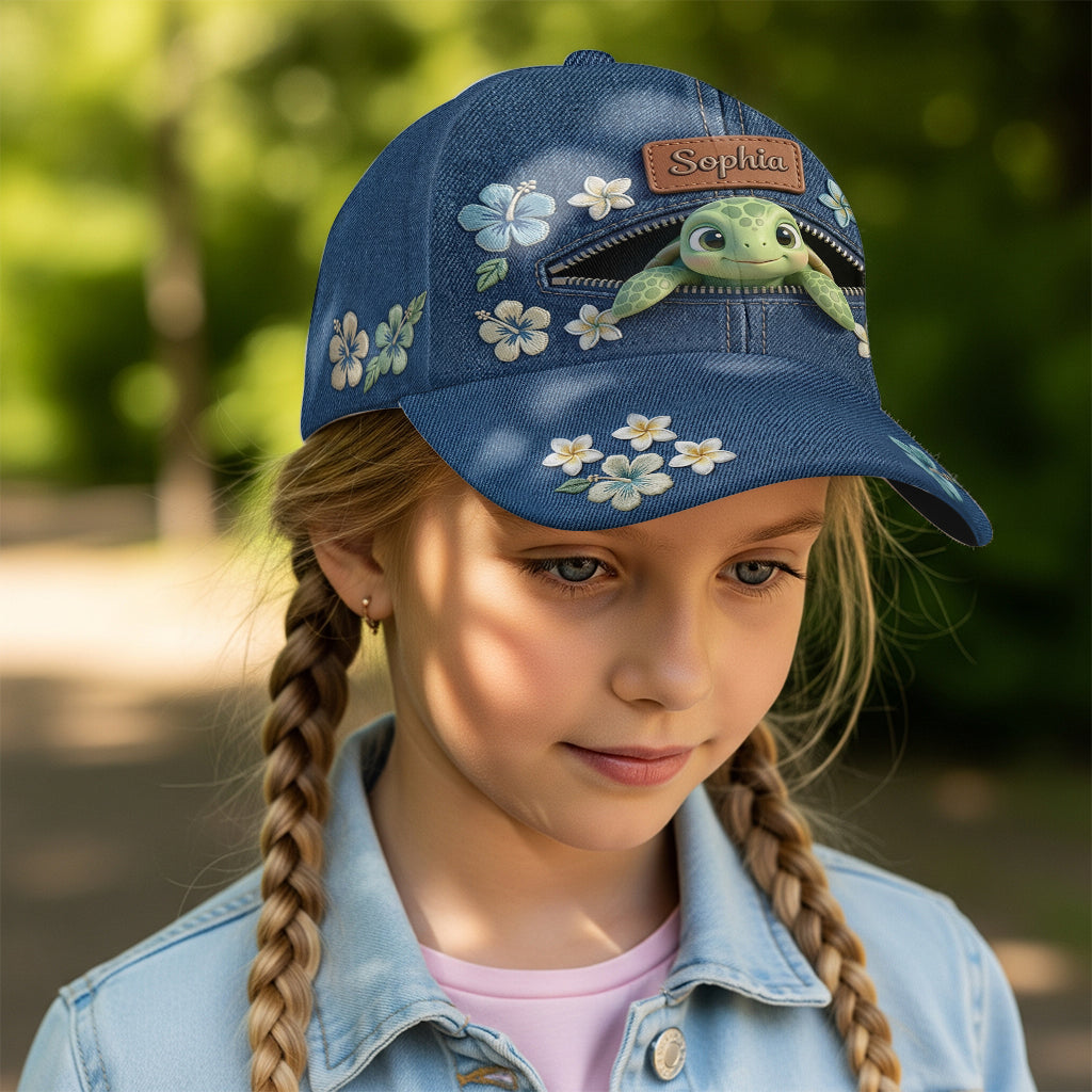 Salty Lil' Beach - Casquette Classique Tortue Personnalisée