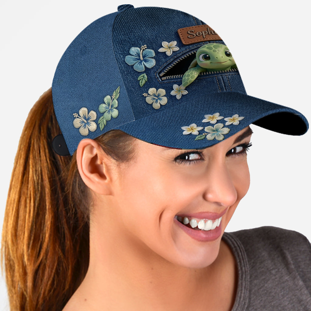 Salty Lil' Beach - Casquette Classique Tortue Personnalisée