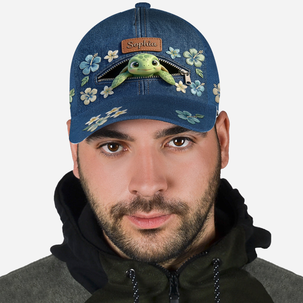 Salty Lil' Beach - Casquette Classique Tortue Personnalisée