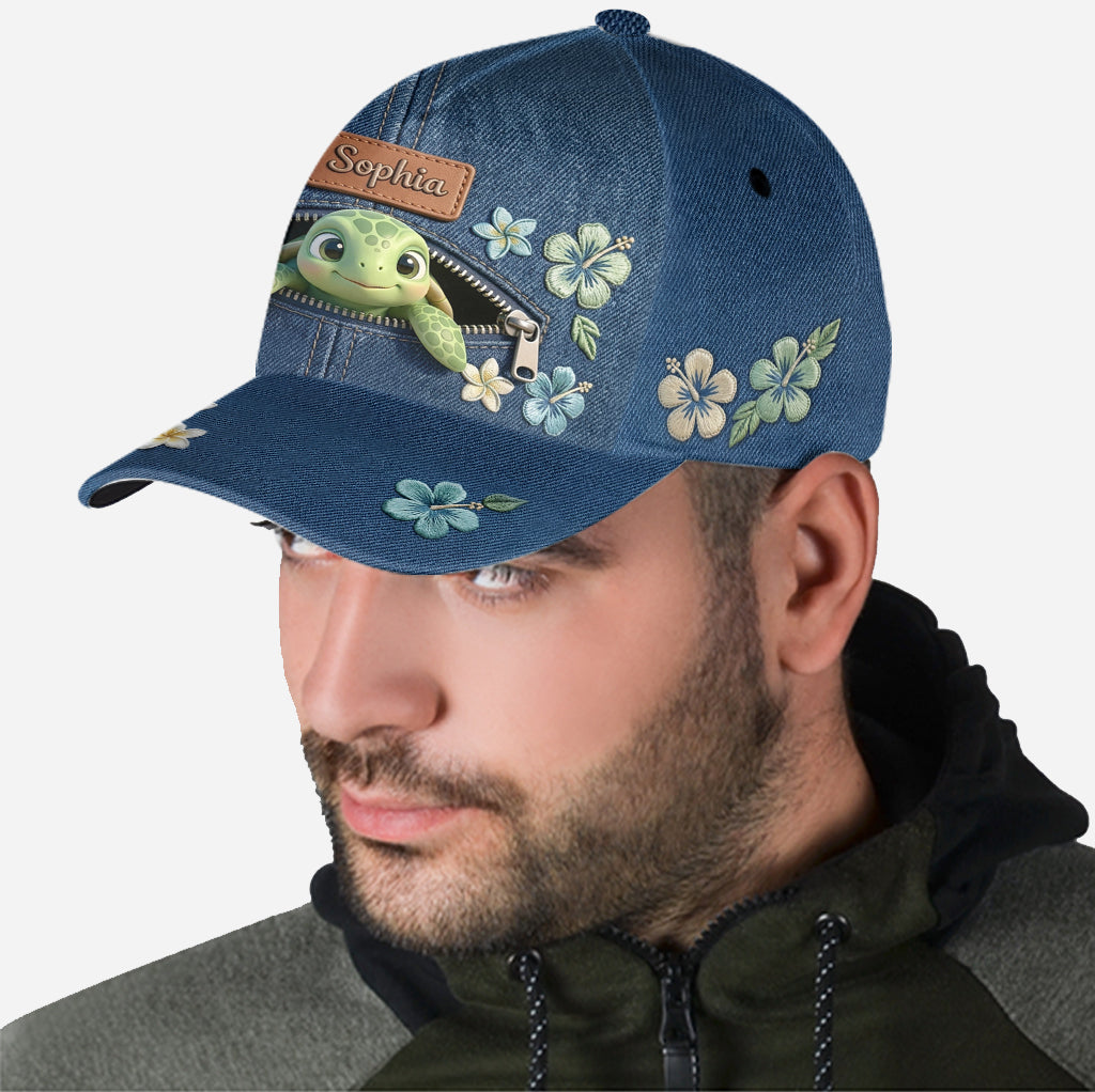 Salty Lil' Beach - Casquette Classique Tortue Personnalisée