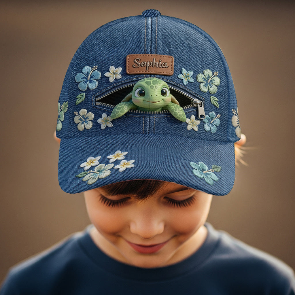 Salty Lil' Beach - Casquette Classique Tortue Personnalisée