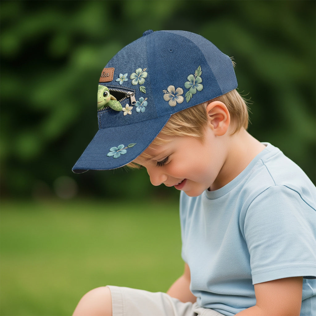 Salty Lil' Beach - Casquette Classique Tortue Personnalisée