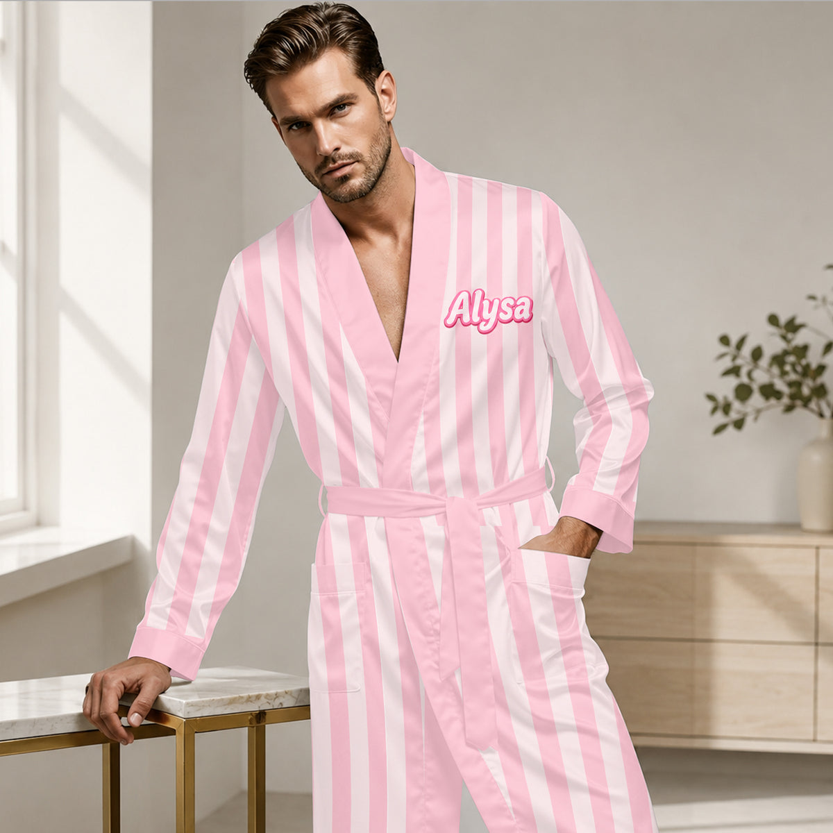 Besties Forever - Personalized Bestie Satin Robe