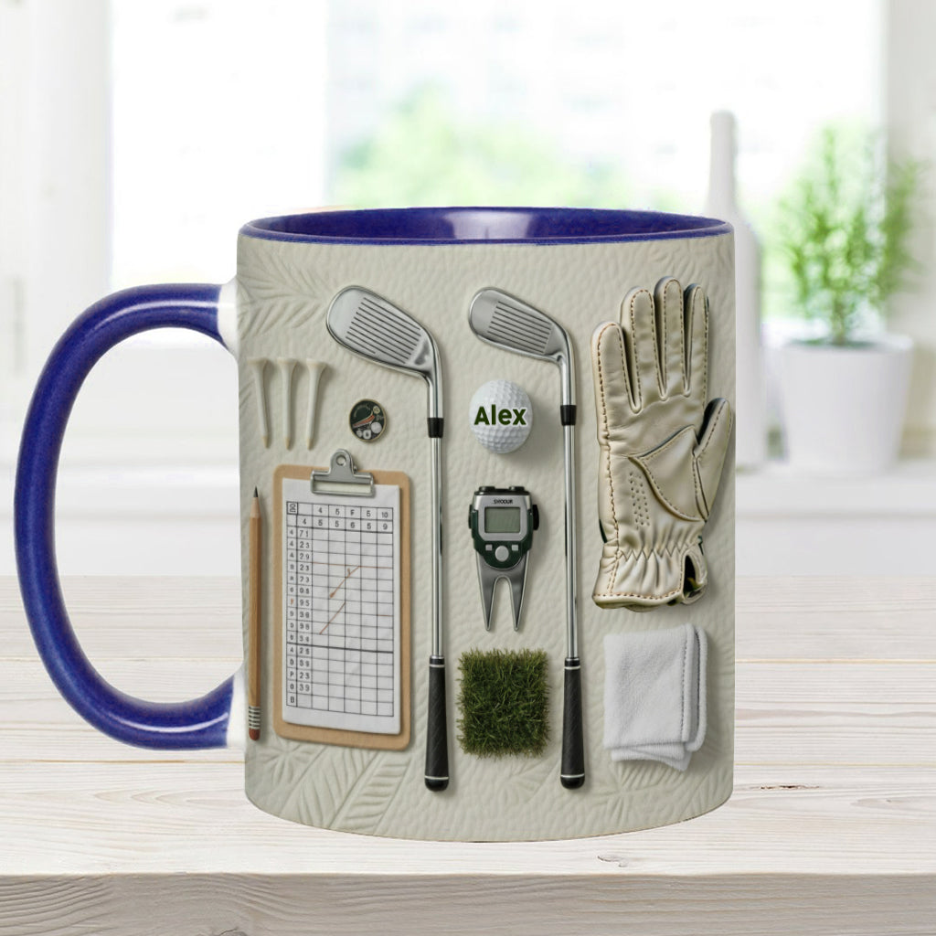 Live Love Golf - Personalized Golf Accent Mug