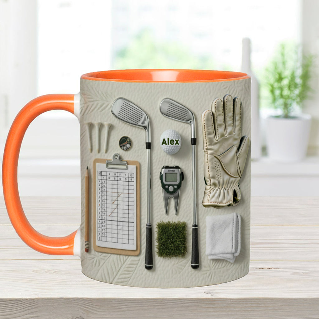 Live Love Golf - Personalized Golf Accent Mug