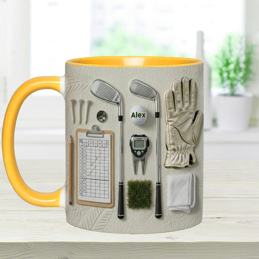 Live Love Golf - Personalized Golf Accent Mug
