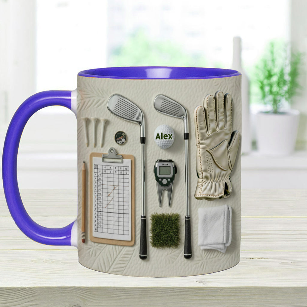 Live Love Golf - Personalized Golf Accent Mug