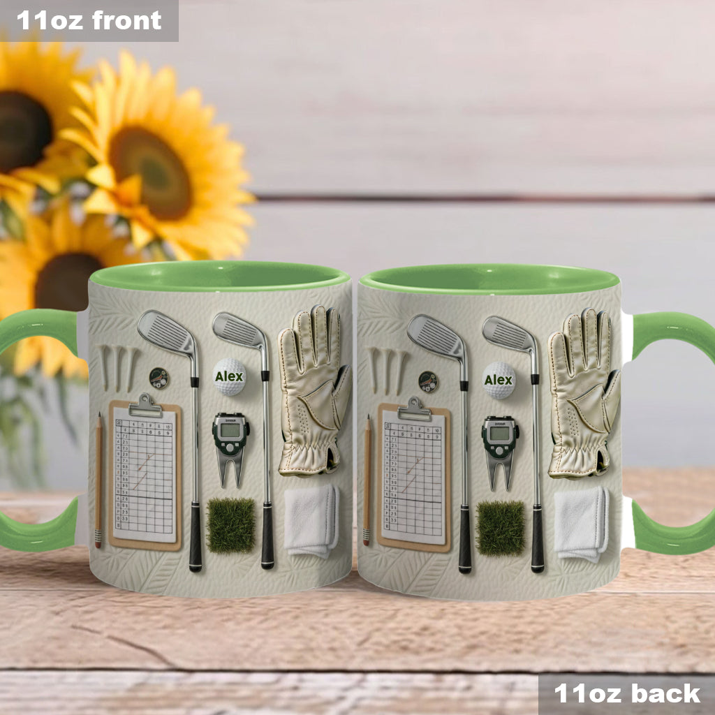 Live Love Golf - Personalized Golf Accent Mug