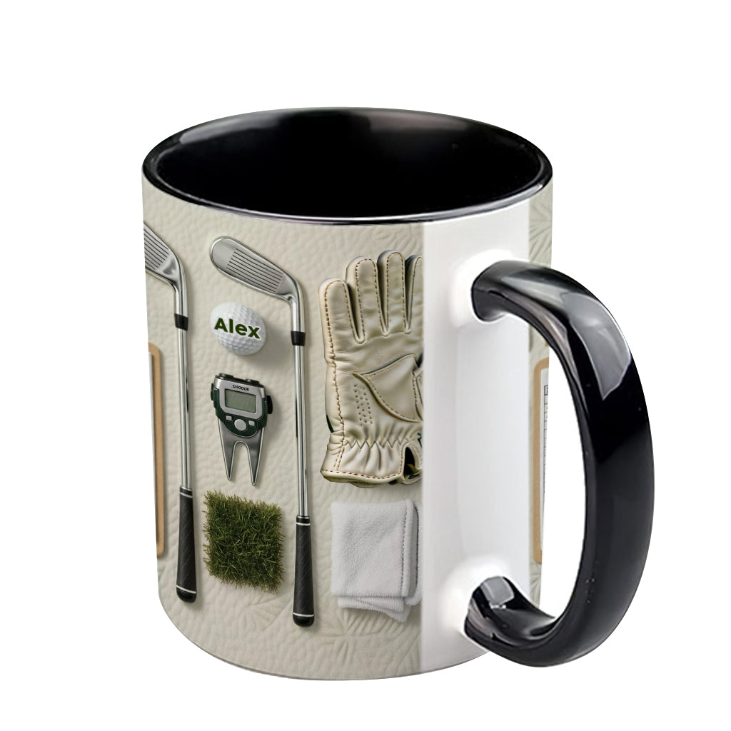 Live Love Golf - Personalized Golf Accent Mug