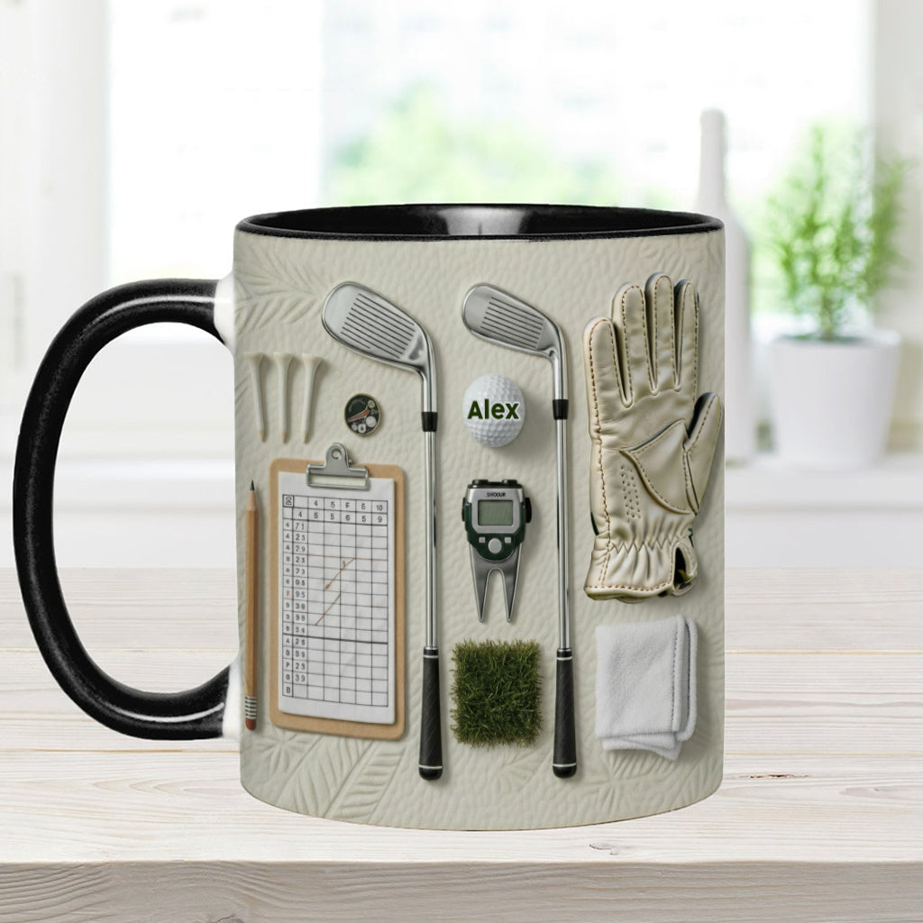 Live Love Golf - Personalized Golf Accent Mug