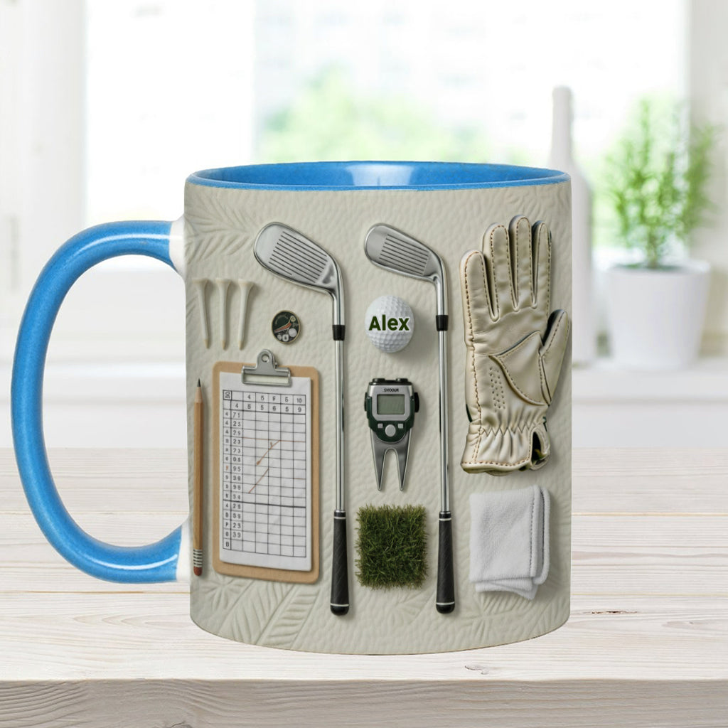 Live Love Golf - Personalized Golf Accent Mug