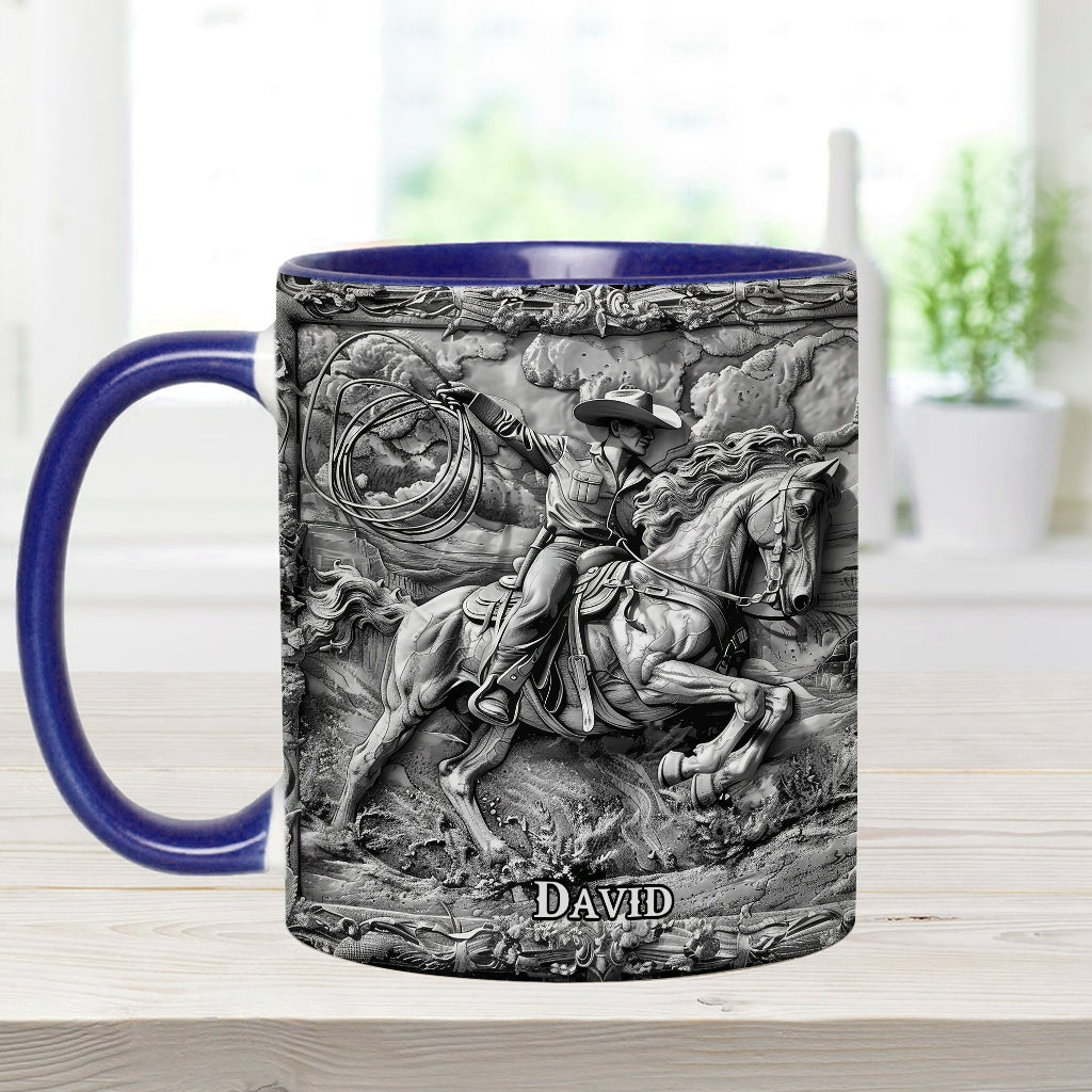 Western Cowboy - Personalized Western Outfit Accent Mug