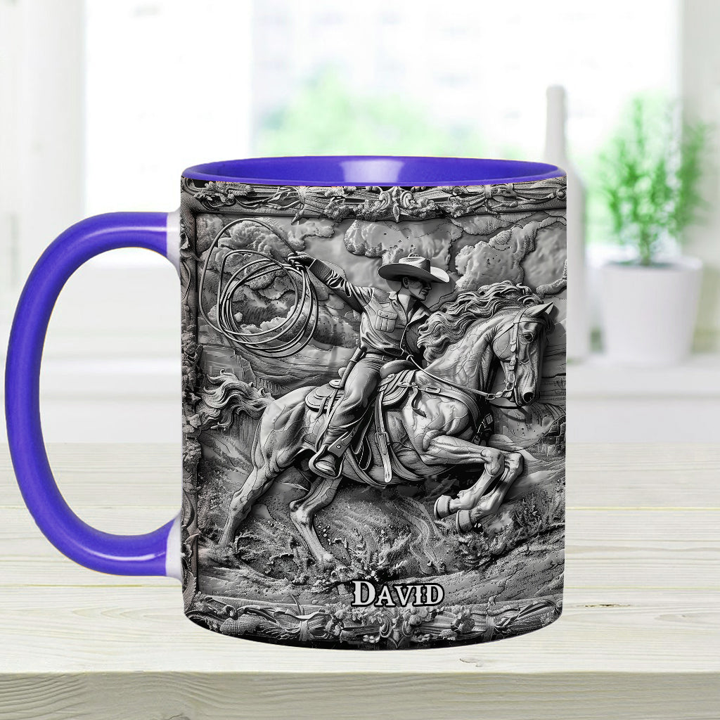 Western Cowboy - Personalized Western Outfit Accent Mug