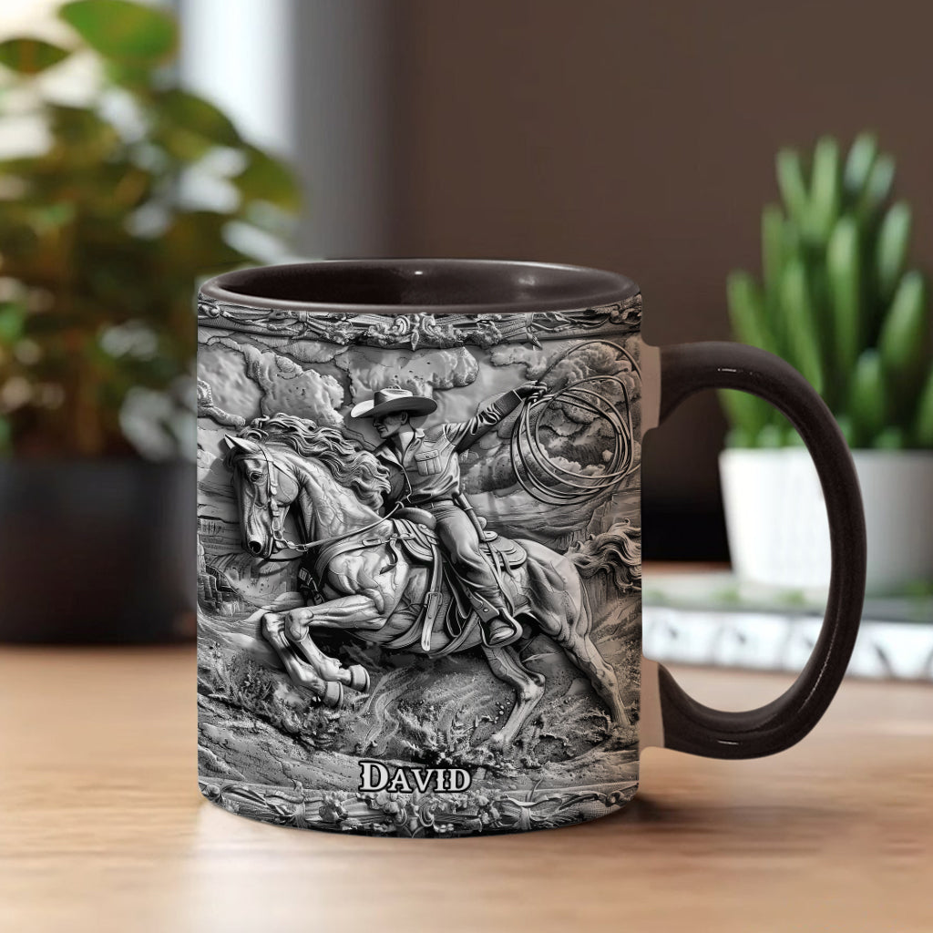 Western Cowboy - Personalized Western Outfit Accent Mug