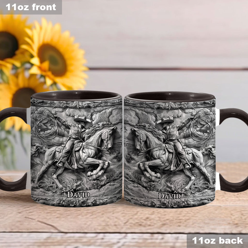 Western Cowboy - Personalized Western Outfit Accent Mug